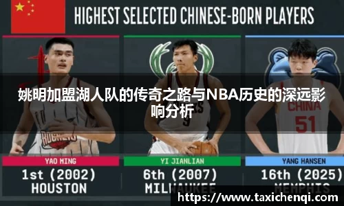 姚明加盟湖人队的传奇之路与NBA历史的深远影响分析